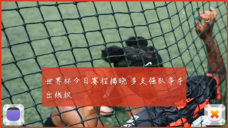 世界杯今日赛程揭晓 多支强队争夺出线权